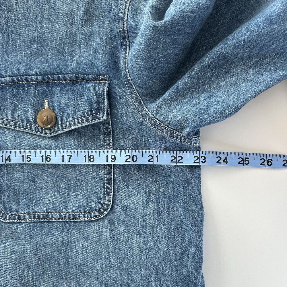 Classic Blue Denim Jacket - Women's Button-Front Jacket - Picture 7 of 11